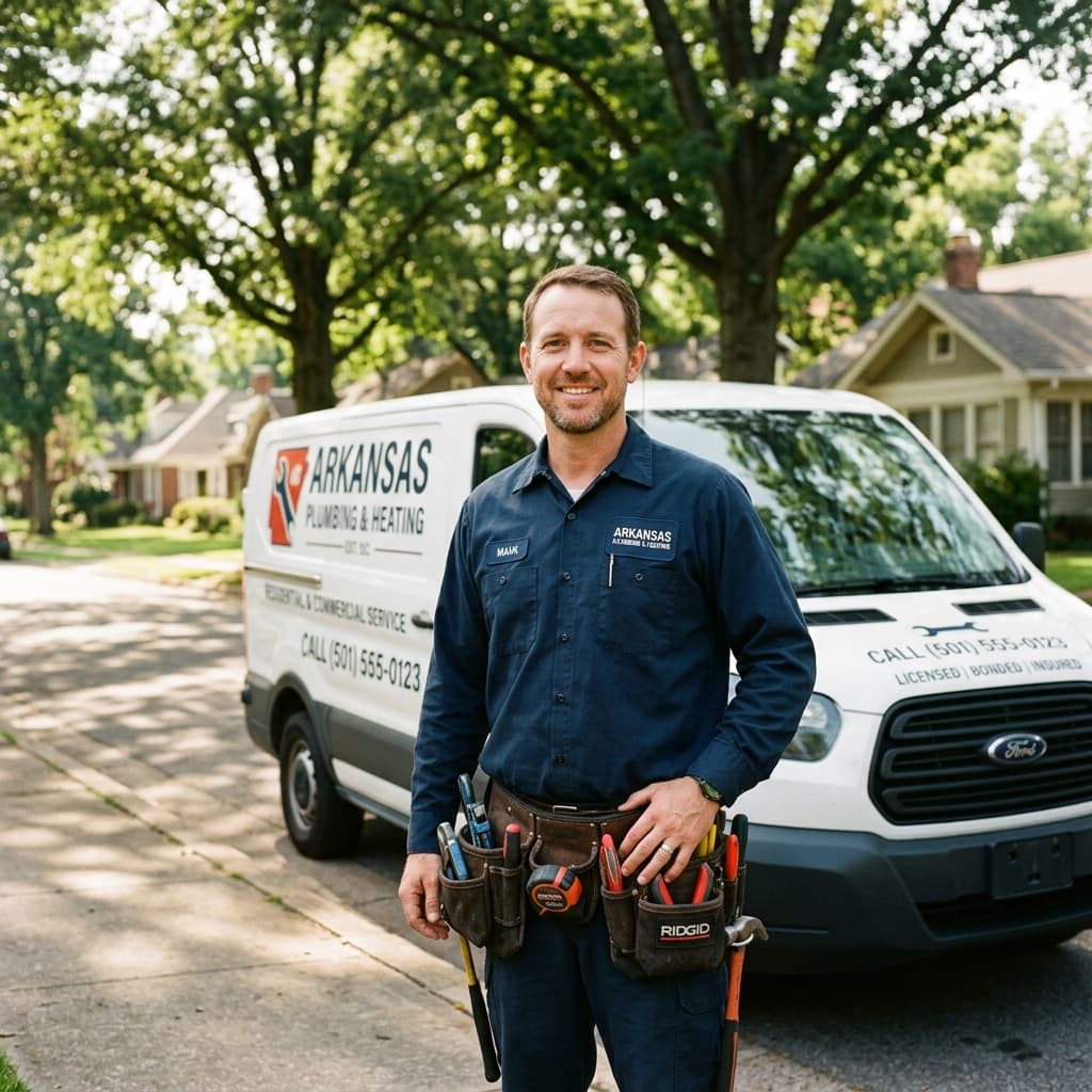 Marcus Briley, owner of Ozark Plumbing Co., Springdale AR
